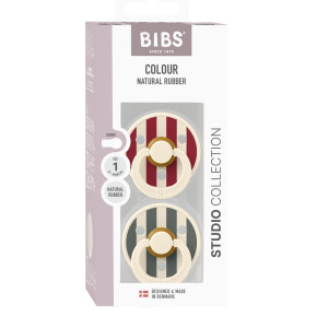 BIBS Studio Colour Māneklis no dabiskā kaučuka 0-6m 2gab