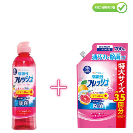 Daiichi gels trauku mazgāšanai ar greipfrūtu aromātu 250ml + pildviela 700ml