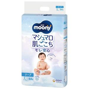 Moony Autiņbiksītes L 9-14kg 54gab