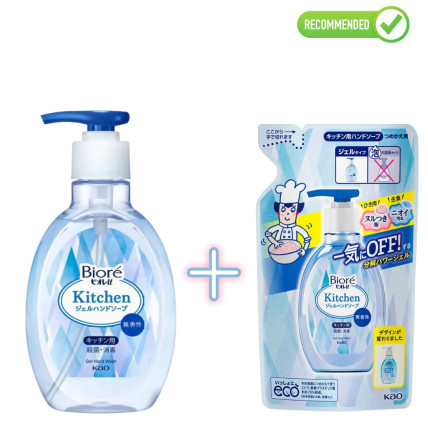 Biore virtuves roku ziepes-gels 250ml + pildviela 200ml