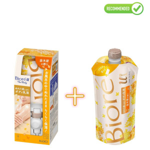 Biore Ķermeņa losjons 300ml + pildviela 300ml